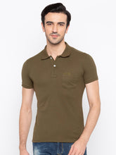 Green Regular Fit Polo Tshirt